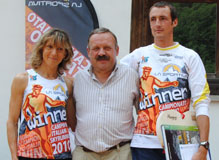 I vincitori Brizio e Pivk con il Orazio Pandolfo