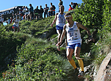 Dennis  Brunod seguito da Nicola Golinelli