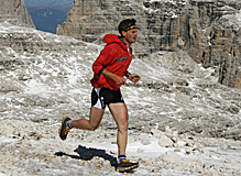 Paolo Larger in azione nello SkyRace